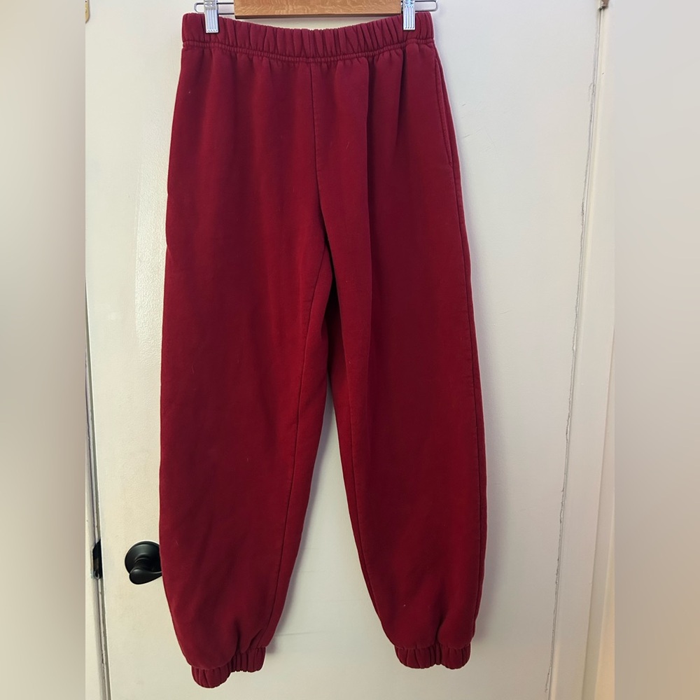Edikted Burgundy Sweatpants Joggers